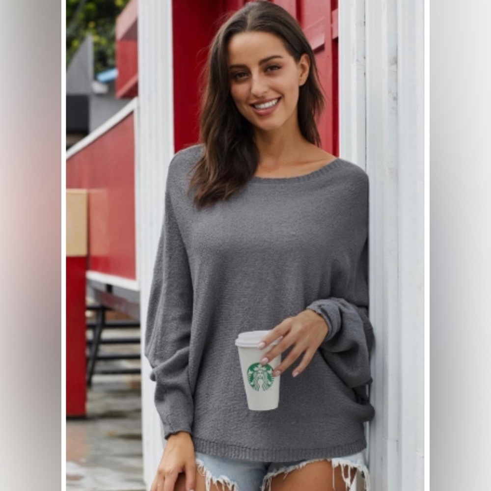 NWT gray AND black options- dolman light weight top